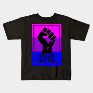 fist - bisexual BLM Kids T-Shirt